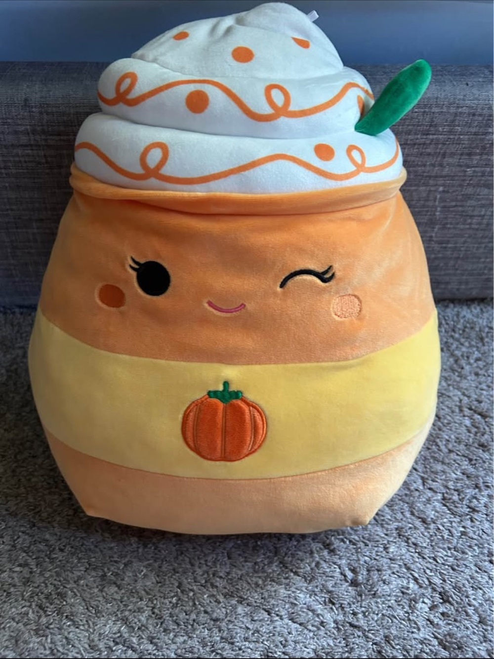 Squishmallows Delindy the Pumpkin Spice Latte Plush 14 inch